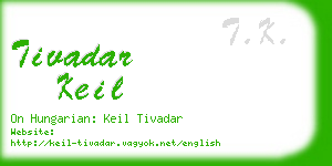 tivadar keil business card